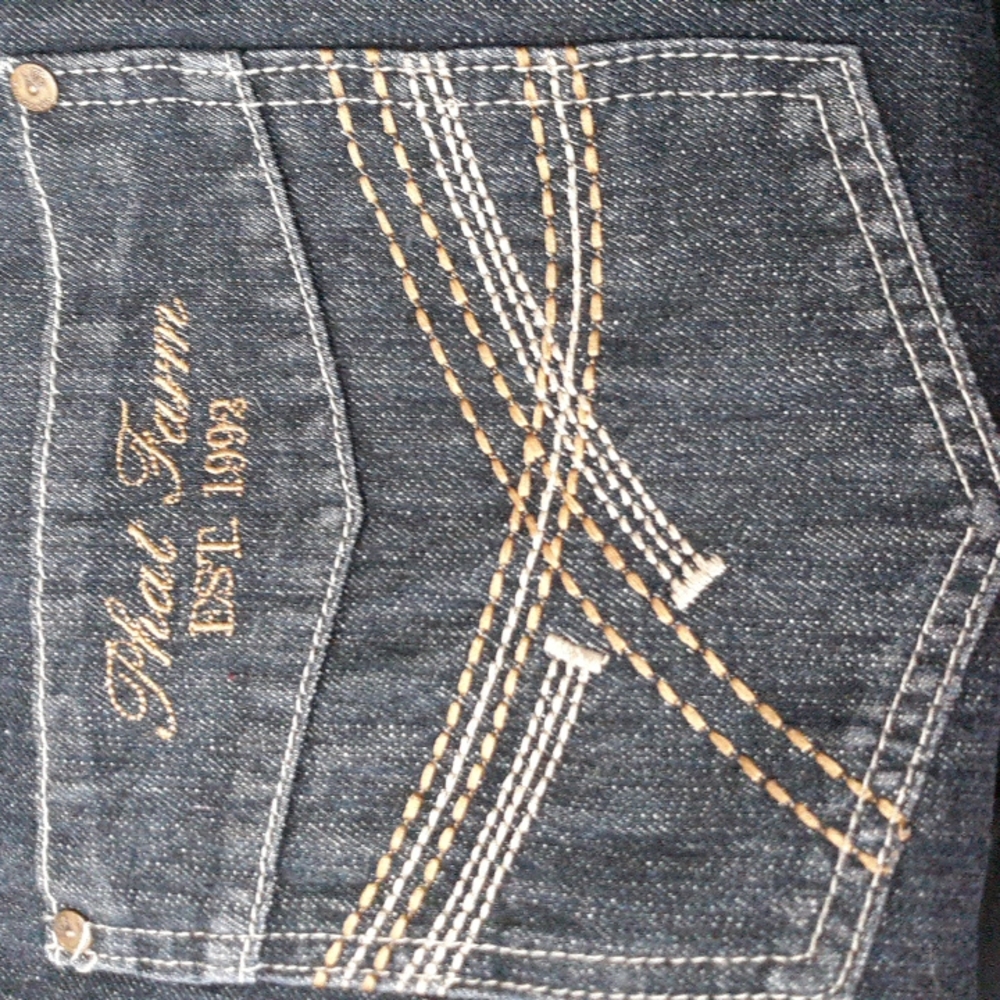 Phat Farm Dark Blue Straight Jeans